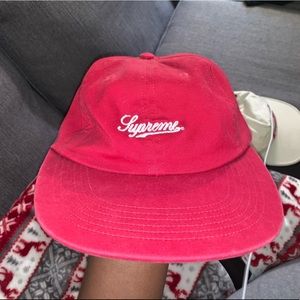 Red Supreme Script Hat